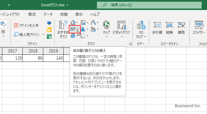 折れ線グラフ(1)